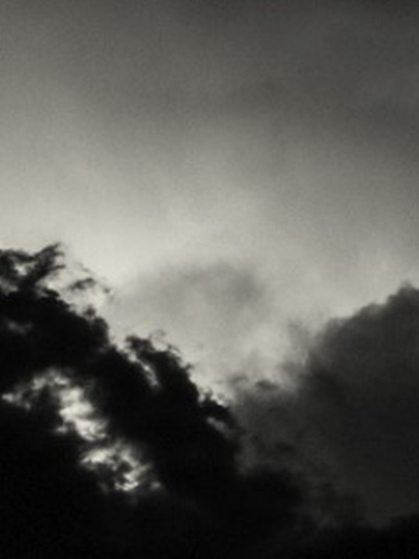 The view ahead above the storm
