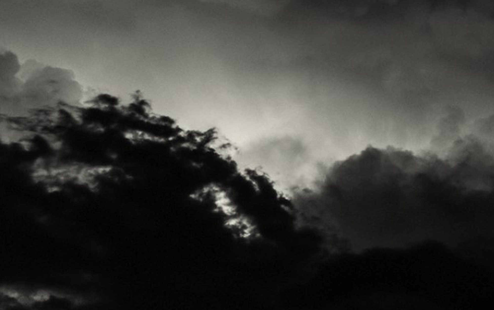The view ahead above the storm